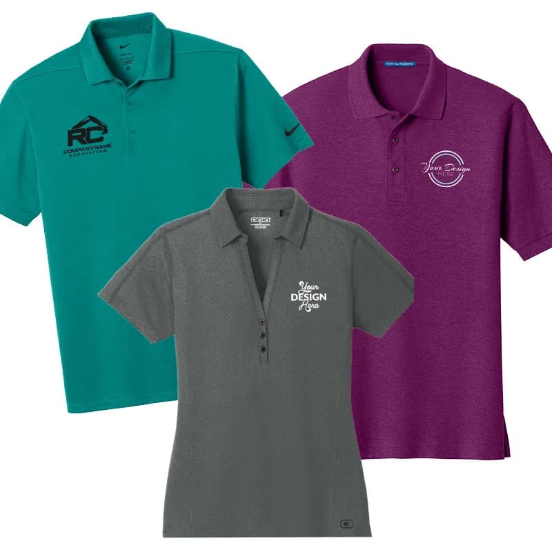 View All Polos - custom polo shirts