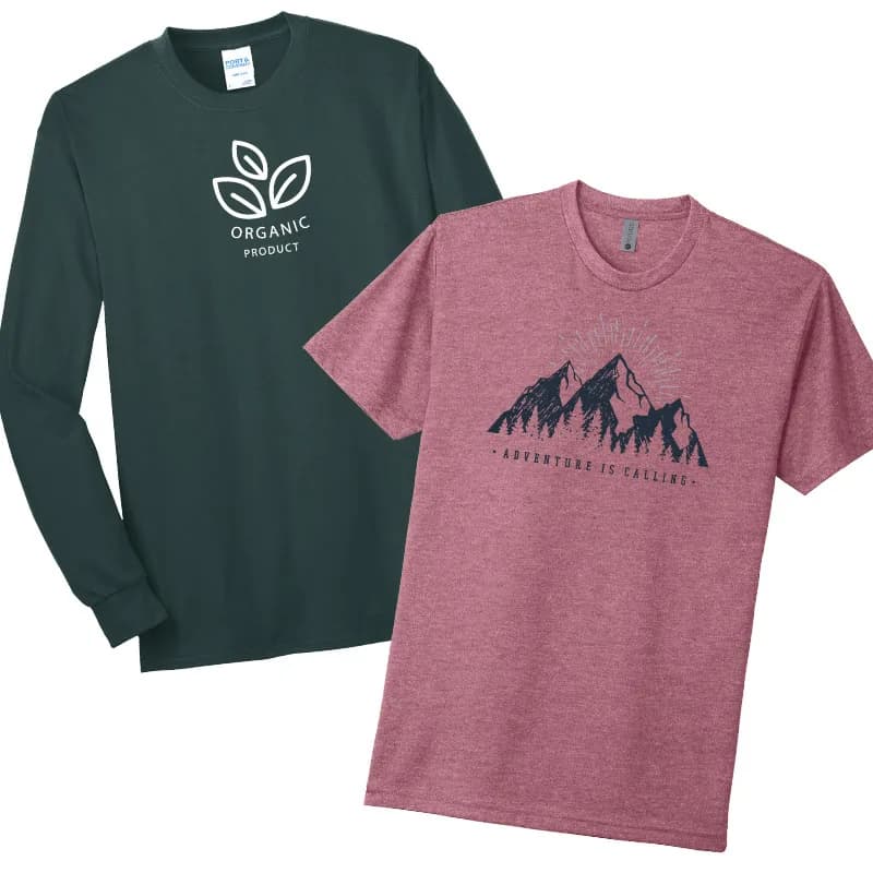 Cotton/poly blend custom t-shirts