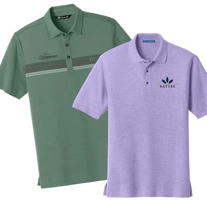 Embroidered Polos - custom polo shirts