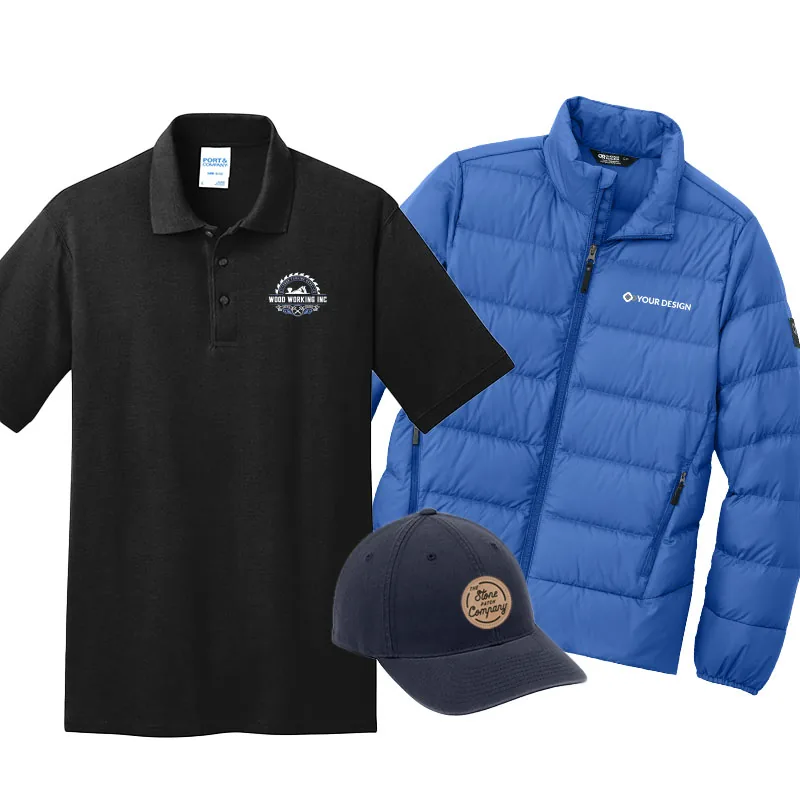 Embroidered custom apparel