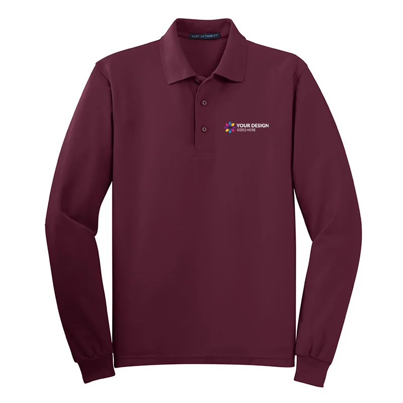 Long Sleeve Polos - custom polo shirts