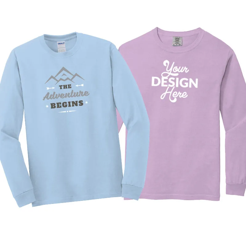 Long sleeve custom t-shirts