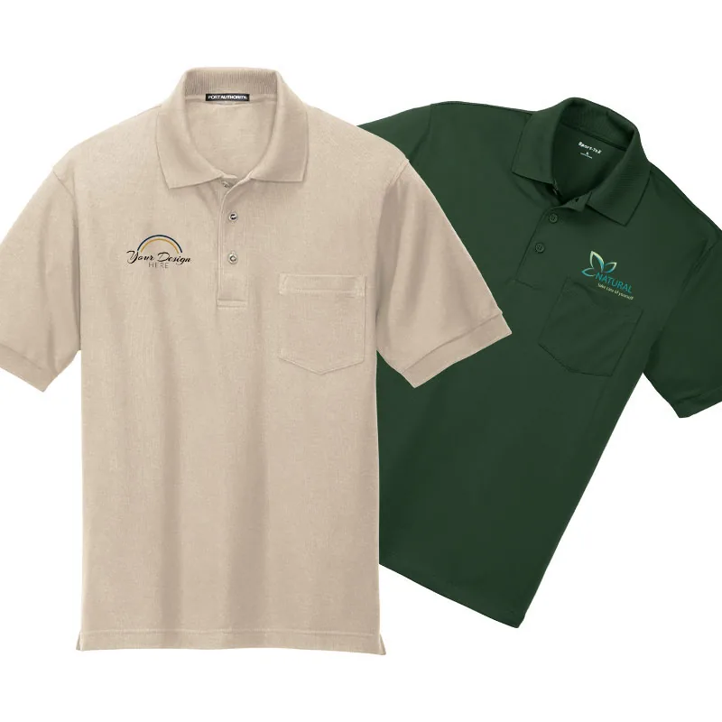 Pocket Polos - custom polo shirts