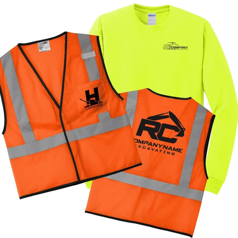 Hi-vis custom safety apparel