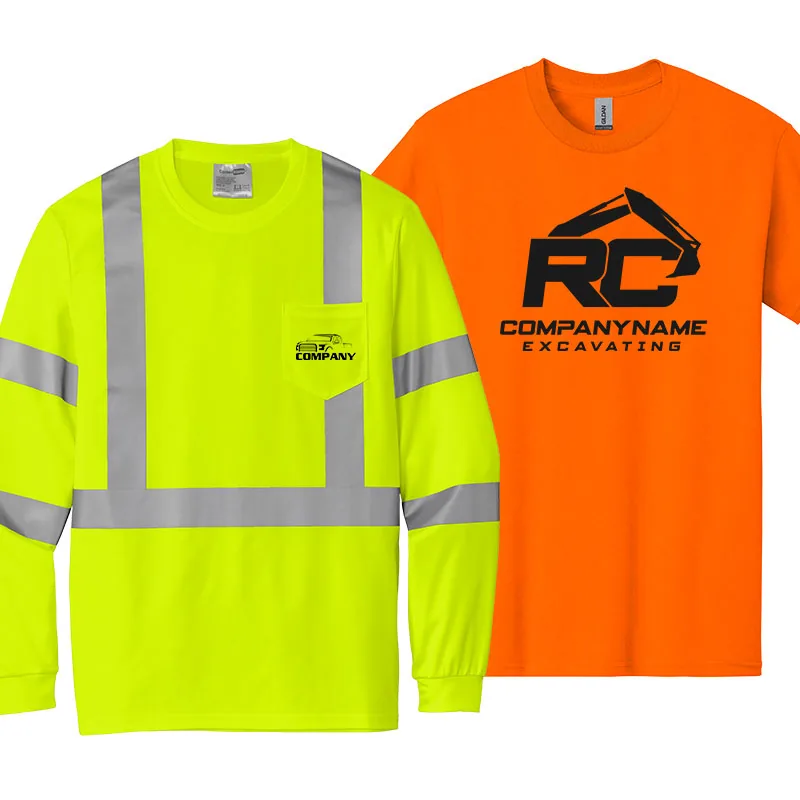 Hi-vis safety custom t-shirts