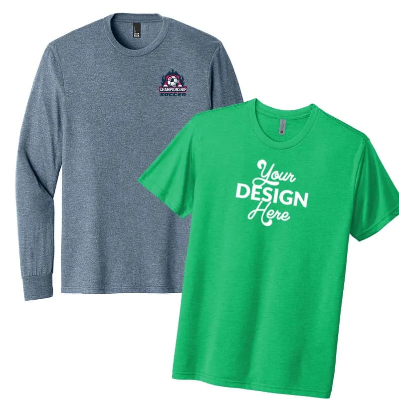 Soft tri-blend custom t-shirts