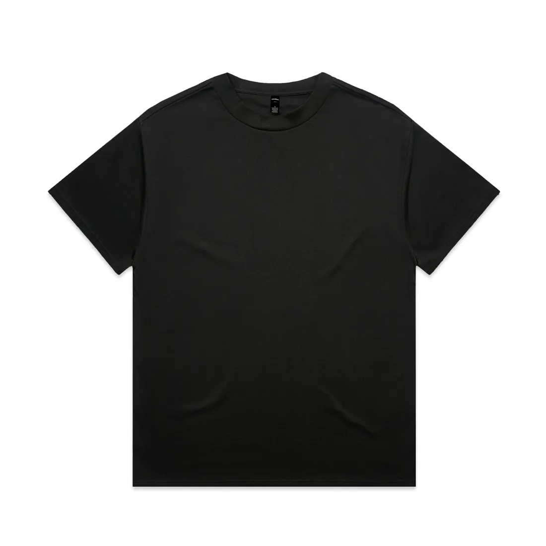 AS Colour 5080 Heavy Tee blank in black with a relaxed, boxy cut