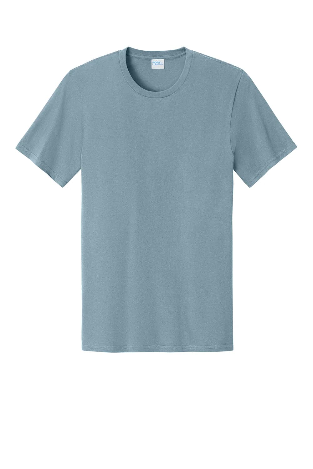 Port & Company PC43 Easy Cotton Tee blank in stonewashed blue