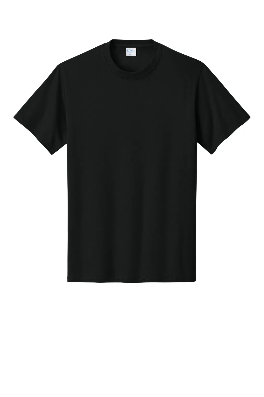 Port & Company PC54 Core Cotton Tee blank in jet black
