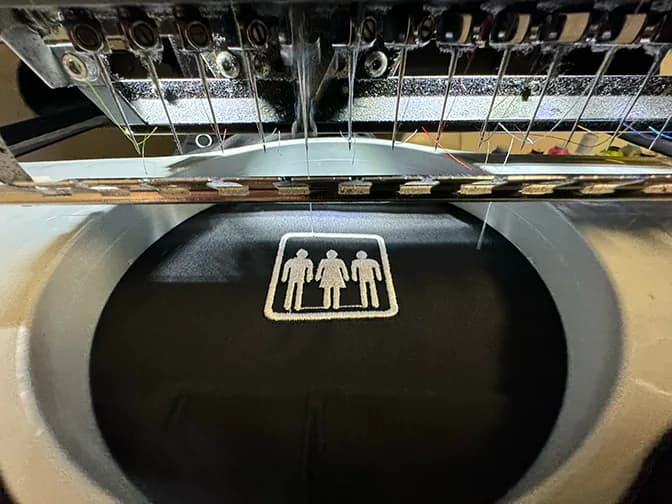 Embroidery services offered by Koala-Tees in Sandy, Utah